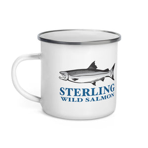 Sterling Salmon Enamel Mug